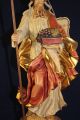 Holz Geschnitzte Heiligenfigur Bischof Gold Und Bunt Gefasst Dolfi L Skulpturen & Kruzifixe Bild 2