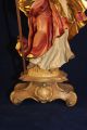 Holz Geschnitzte Heiligenfigur Bischof Gold Und Bunt Gefasst Dolfi L Skulpturen & Kruzifixe Bild 3