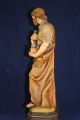 Holz Geschnitzte Heiligenfigur Hl.  Josef Gold Und Bunt Gefasst L Skulpturen & Kruzifixe Bild 2