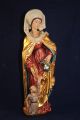 Holz Geschnitzte Heiligenfigur Mit Bettler Gold Und Bunt Gefasst L Skulpturen & Kruzifixe Bild 6