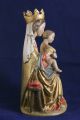 Holz Geschnitzte Hl.  Madonna Mit Kind Bunt Und Gold Gefasst L Skulpturen & Kruzifixe Bild 2