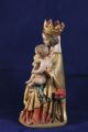 Holz Geschnitzte Hl.  Madonna Mit Kind Bunt Und Gold Gefasst L Skulpturen & Kruzifixe Bild 4