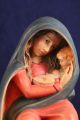 Holz Geschnitzte Hl.  Madonna Mit Kind Bunt Gefasst L Skulpturen & Kruzifixe Bild 1