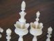 Antike Schachspiel - Figuren - Bein Natur,  Koralle - Komplett,  Holz - Schatulle - Hochwertig Beinarbeiten Bild 8