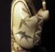 Okimono,  Porzellanmaler,  Japan Um 1910,  Meiji - Periode,  Bein Geschnitzt Asiatika: Japan Bild 10