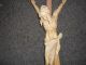Nur 3 Tage Großer Jesus Christus Am Holzkreuz Kruzifix 105 Cm Handgeschnitzt Skulpturen & Kruzifixe Bild 2