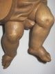 Holzschnitzerei Grödnertal Barock Engel Putte Kind 41cm Holzfigur Meran Skulpturen & Kruzifixe Bild 4