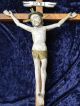 Top Uraltes Kruzifix 17.  Jh.  Kirche Jesus Christus 123cm Antik Gotisch Holz Kreuz Skulpturen & Kruzifixe Bild 1