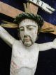 Top Uraltes Kruzifix 17.  Jh.  Kirche Jesus Christus 123cm Antik Gotisch Holz Kreuz Skulpturen & Kruzifixe Bild 3