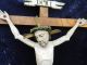 Top Uraltes Kruzifix 17.  Jh.  Kirche Jesus Christus 123cm Antik Gotisch Holz Kreuz Skulpturen & Kruzifixe Bild 5