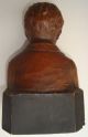 Holzbüste Von P.  Mascagni Ital.  Komponist Holzarbeiten Bild 1