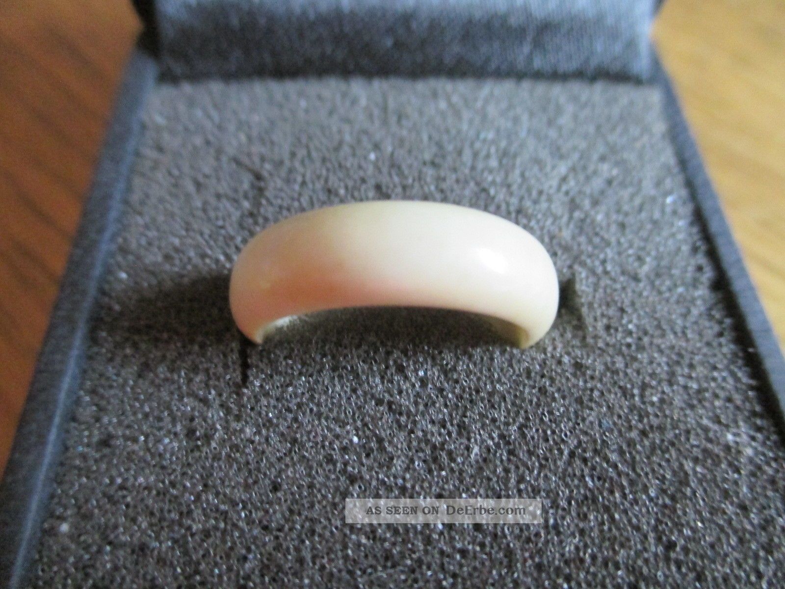 Klassisch Schöner Ring - Alt Aus Echtem Bein - Schöne Maserung - Sicher Selten Ringe Bild