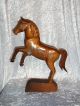 Holzfigur Pferd Ca.  43 Cm Hoch Sammlerstück Echtholz Holzarbeiten Bild 1