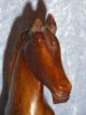 Holzfigur Pferd Ca.  43 Cm Hoch Sammlerstück Echtholz Holzarbeiten Bild 3