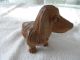 Sehr Schöne Figur Dackel Holz Handgeschnitzt Hund Holzarbeiten Bild 1