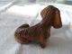 Sehr Schöne Figur Dackel Holz Handgeschnitzt Hund Holzarbeiten Bild 2