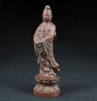 Sammeln Alte Kwan - Yin Skulpturen,  Buchsbaum Holz,  Boxwood,  China Selten Bild