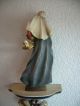 Madonna Mit Kind Wandsockel Holzfigur Handgeschnitzt 68 Cm. Skulpturen & Kruzifixe Bild 6