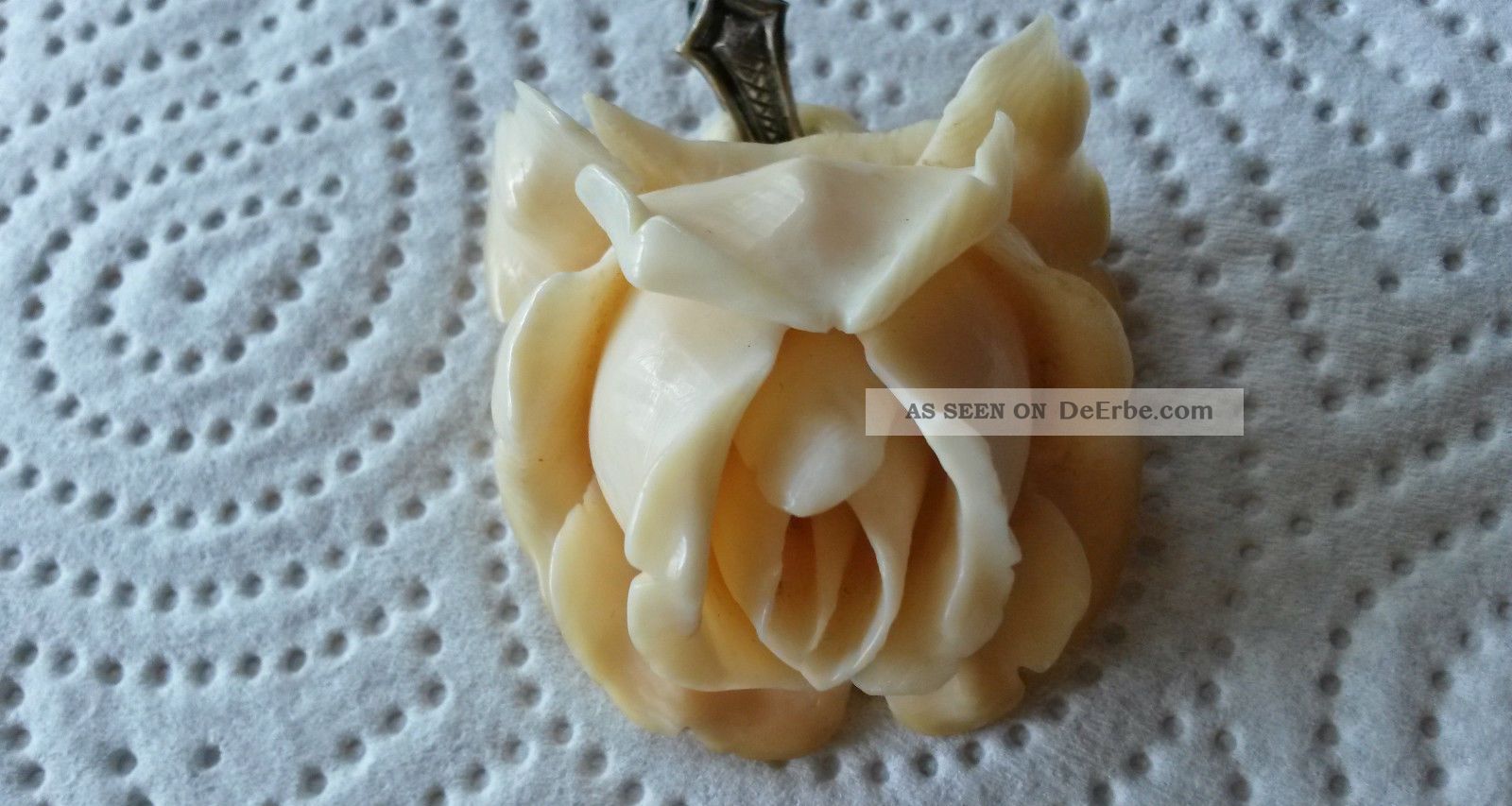 Bein Anhänger,  Echte Bein Rose Anhänger 12.  21 Gramm Beinarbeiten Bild