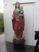 Mutter Gottes Mit Kind,  Massiv Holz,  Ca.  200cm Hoch Skulpturen & Kruzifixe Bild 1