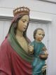 Mutter Gottes Mit Kind,  Massiv Holz,  Ca.  200cm Hoch Skulpturen & Kruzifixe Bild 3