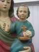 Mutter Gottes Mit Kind,  Massiv Holz,  Ca.  200cm Hoch Skulpturen & Kruzifixe Bild 4