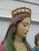 Mutter Gottes Mit Kind,  Massiv Holz,  Ca.  200cm Hoch Skulpturen & Kruzifixe Bild 5