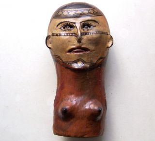Keramik - Büste Der Jivaro Pottery - Bust Shuar Ecuador South America Bild