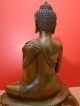 Anmutiger Amitayus - Sitzender Bronze Buddha Entstehungszeit nach 1945 Bild 3