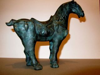 Buddha Ganesha Tang Pferd Tangpferd China Bronze Eisen Skulptur Figur Reichtum Bild
