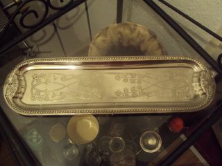Silbernes Tablet Ornamente Um 1900 Jigendstil Produktionmuster Bild