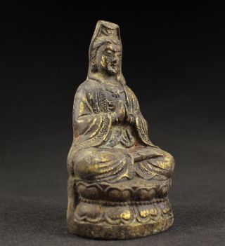 Sammeln Alte Kwan - Yin Skulpturen Signiert,  Bronze,  China Selten Bild