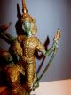 Buddha Ganesha Tempeltänzer Siam Paar Tanz Figur Statue Bronze Vergoldet Selten Entstehungszeit nach 1945 Bild 1