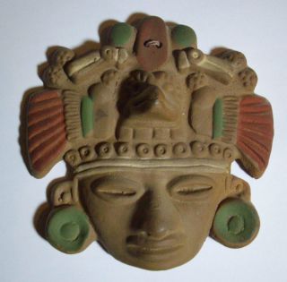 Mexiko Maya Inka Maske Zum Aufhängen 15cm Mexico Südamerika Bild