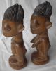 2 X Yoruba Figur Antik Holz Zwillinge Ibeji Aus Nigeria - Holzfigur Afrika 25 Cm Entstehungszeit nach 1945 Bild 4
