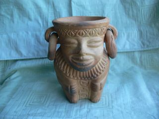 Maya Azteken Inka - Vase Planztopf? Tongefäß Alt,  Rar,  Ansehen Bild
