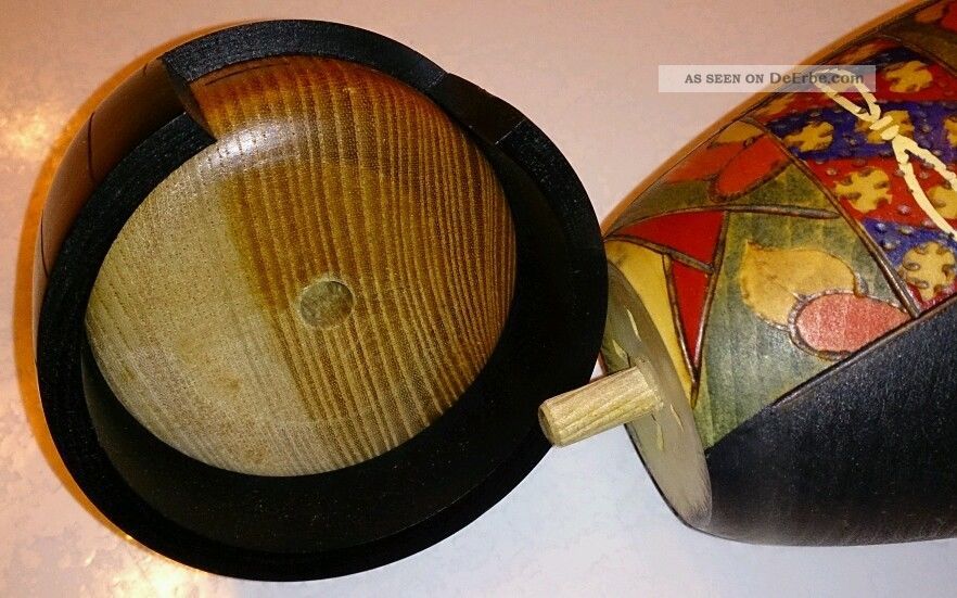 Geisha Japan Holzpuppe Japanpuppe Holzfigur Geisha,  Gestempelt,  Höhe 21cm Entstehungszeit nach 1945 Bild
