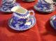 6 Teiliges Teeservice,  Altes Dünnes Chinesisches Porzellan,  Drachenmotiv,  Blau Asiatika: China Bild 8