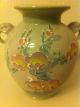 Vase Keramik Porzellan Made In Japan 21,  5 Cm Blumenmuster Handgemalt Entstehungszeit nach 1945 Bild 4