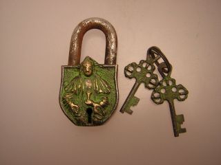 Vorhängeschloss Aus Tibet (metal Padlock) Bild
