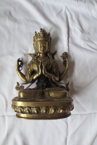 Großer Alter Buddha Bild