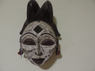 Alte Maske,  Frauenmaske Aus Holz Bild