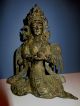 Buddha Ganesha Schlangengöttin Naga Nag Kanya Figur Statue Bronze Nepal Indien Entstehungszeit nach 1945 Bild 2