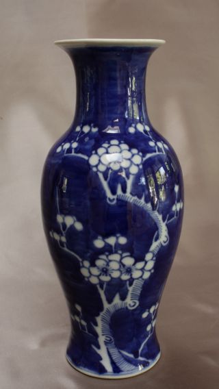 China Gr.  Vase Porzellan Prunus Dekor Doppelring Bild