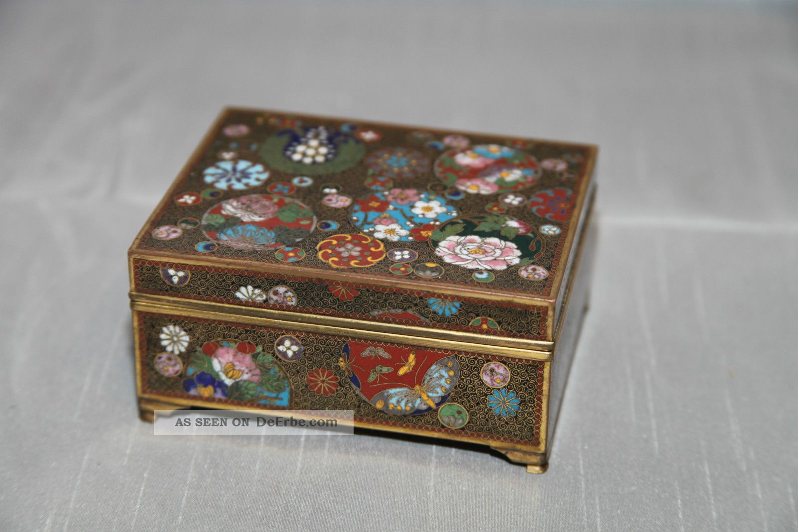 Feine Cloisonnee - Dose,  Japan,  Meiji - Epoche Um Ca.  1900 Asiatika: Japan Bild
