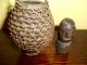 Alte Kokosnuss Flasche - Asiatika Lombok Indonesien - Handarbeit Kunst Kokos Entstehungszeit nach 1945 Bild 2