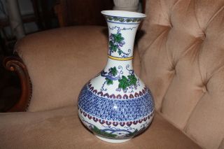 Porzellanvase - Antike Chinesische Blau - Weiße Porzellan - Vase China Asiatika Bild