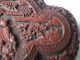 China Rotlack - Composit ? Geschnitzte Deckeldose //carved Cinnabar Lacquer ? Asiatika: China Bild 1