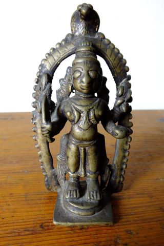 Aus Privatsammlung - Indien 19.  Jh.  Shiva Bronze 11 Cm/ 307 G Bild