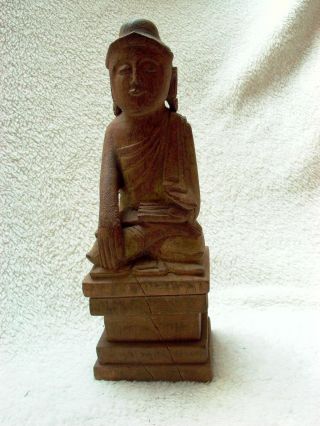 Alter Buddha Aus Holz,  Asiatika,  1900 Bild